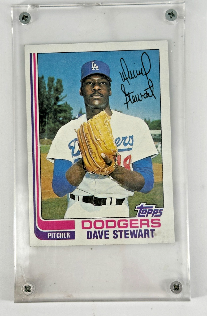 1982 Topps Dave Stewart #213 Los Angeles Dodgers Vintage Baseball Card